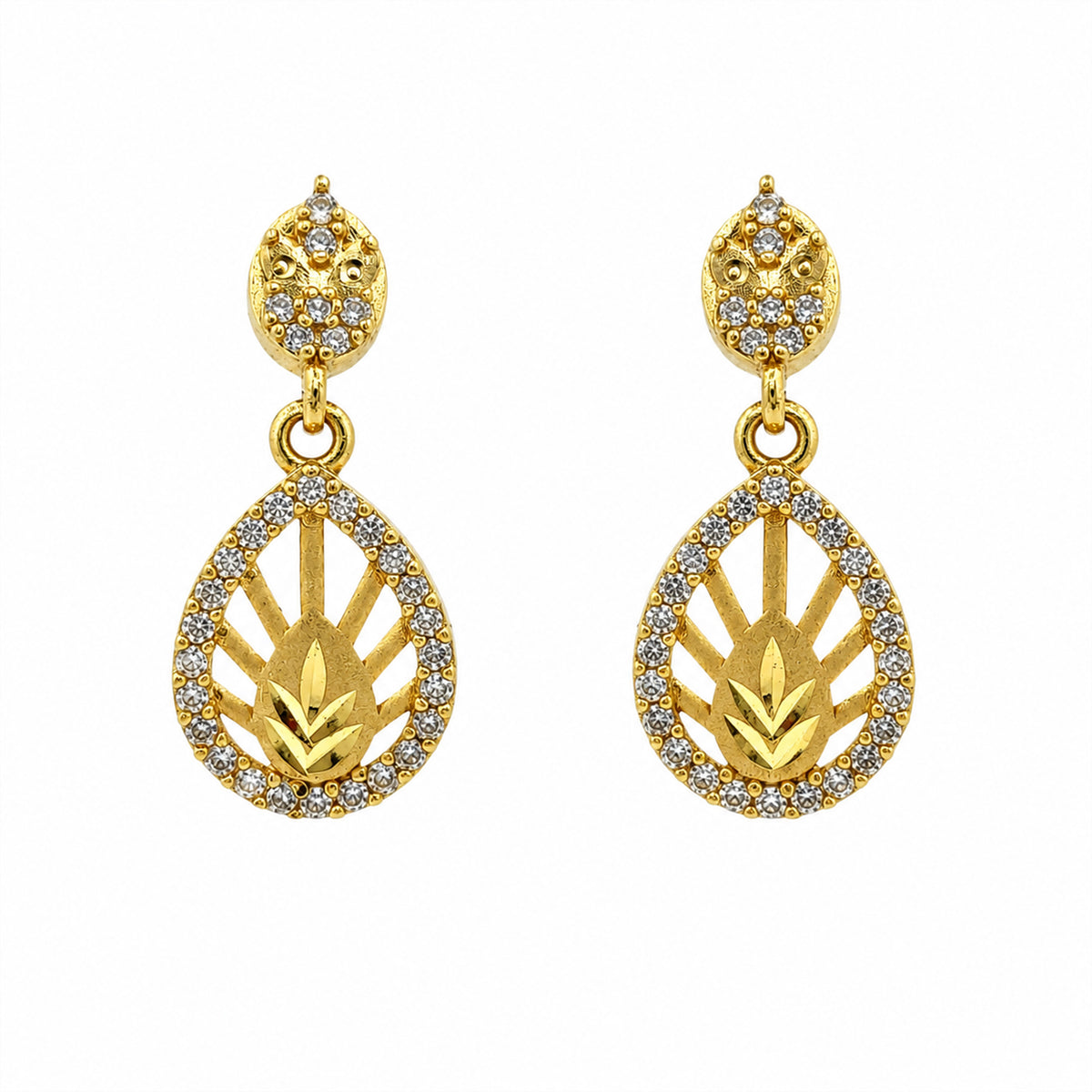 Kamal Leaf Earrings