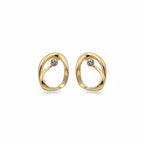 Orbit Diamond Gold Earrings