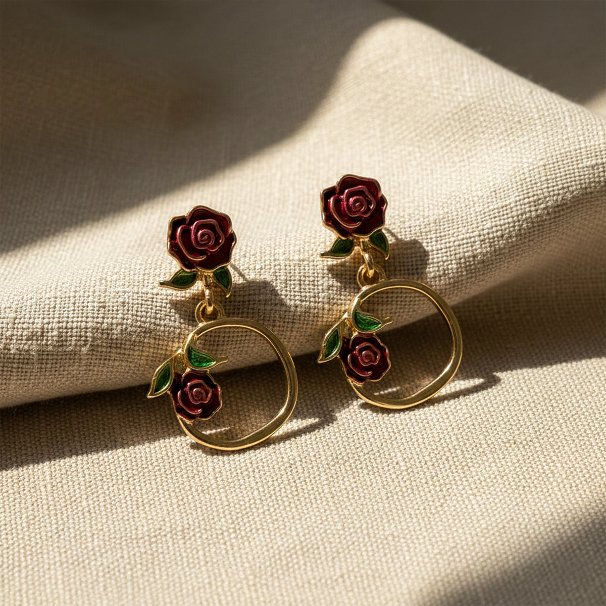 Rose Loop Luxe Earrings