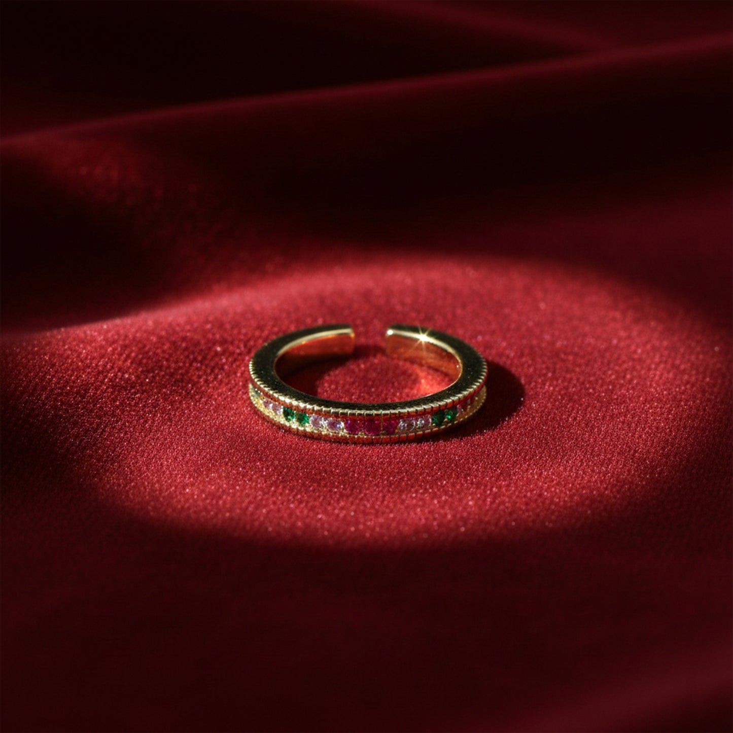 Luxe Prism Crystal Ring