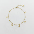 Veloura Butterfly Charm Anklet