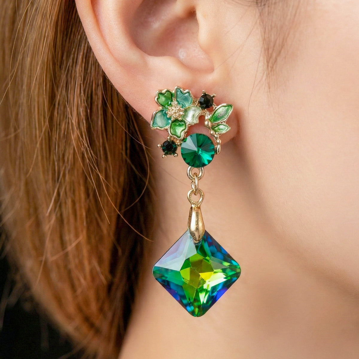 Velvet Emerald Luxe Earrings
