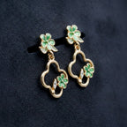 Green Blossom Luxe Earrings
