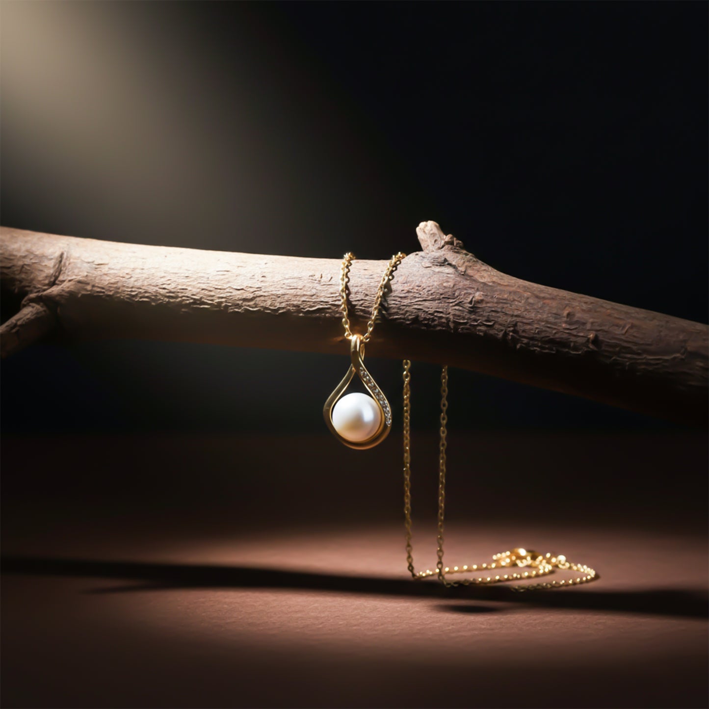 Teardrop Pearl Pendant Necklace