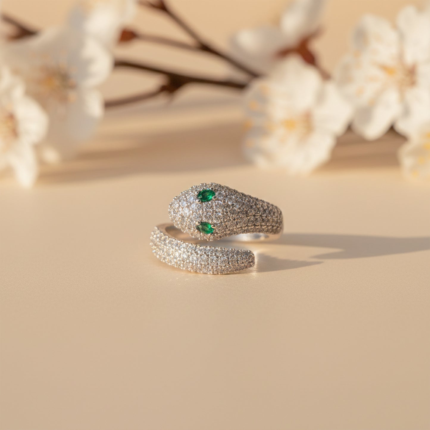 Veloura Emerald Pave Diamond Ring