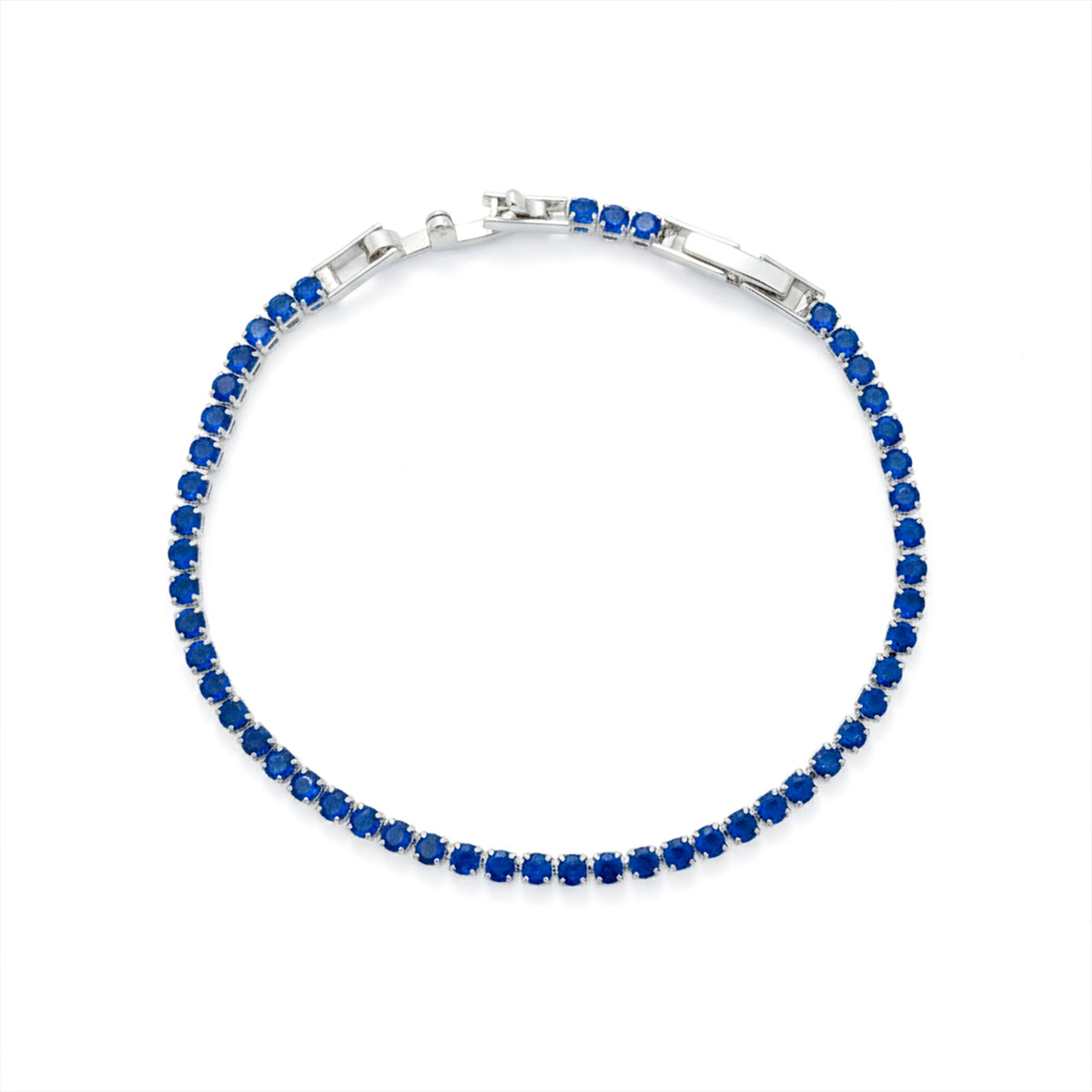 Azure Sapphire Tennis Bracelet
