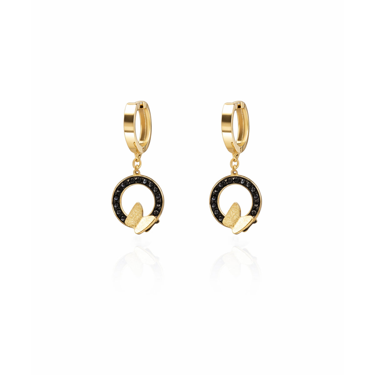 Chic Butterfly Loop Drop Earrings