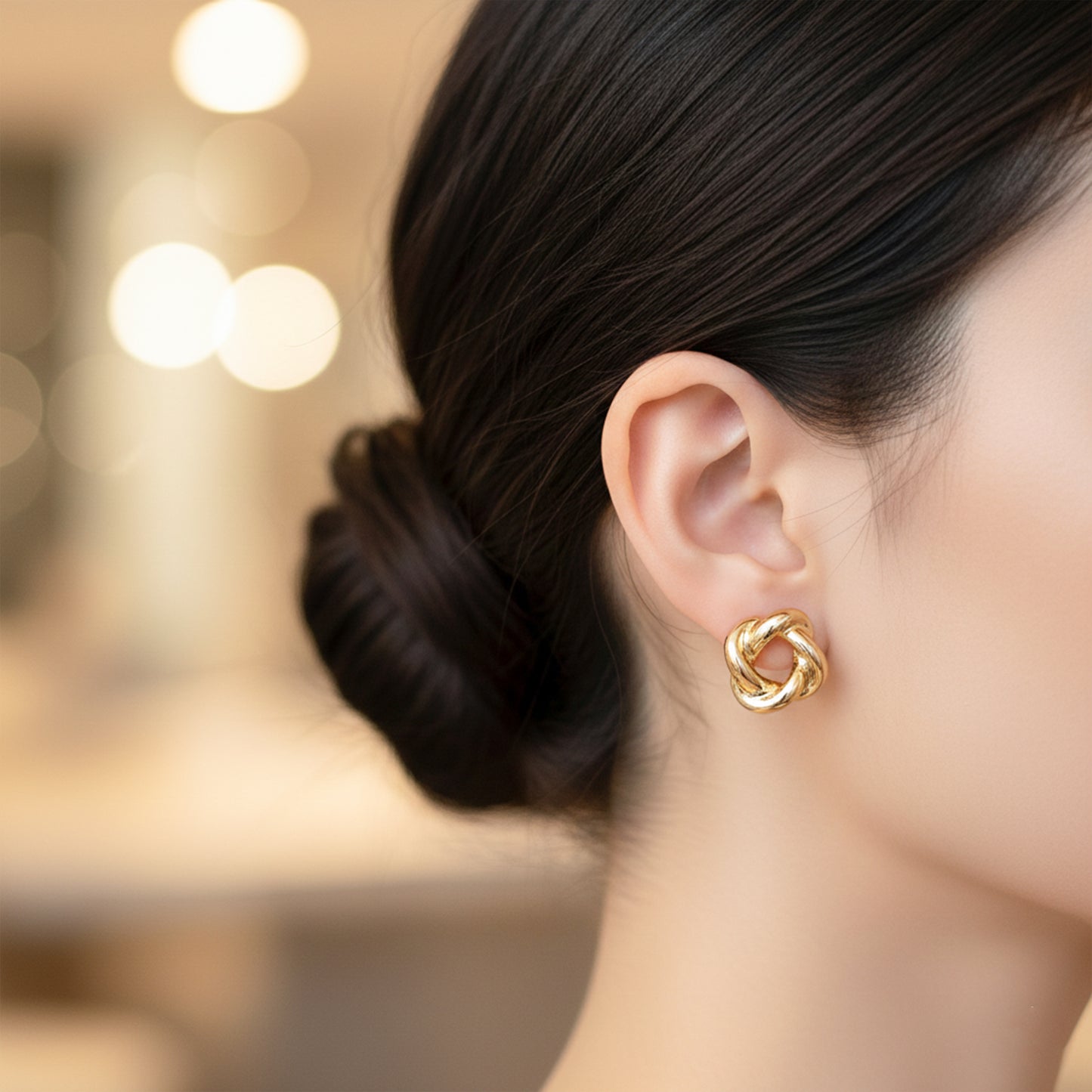 Classic Interlock Knot Earrings