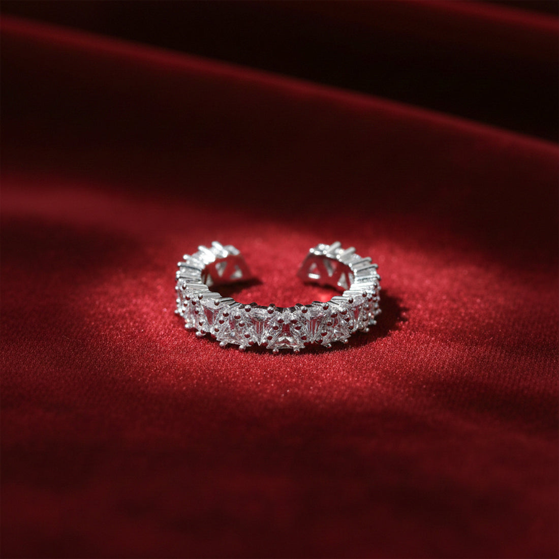 Celestia Spark Zircon Open Ring