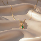 Royal Emerald Drop Necklace
