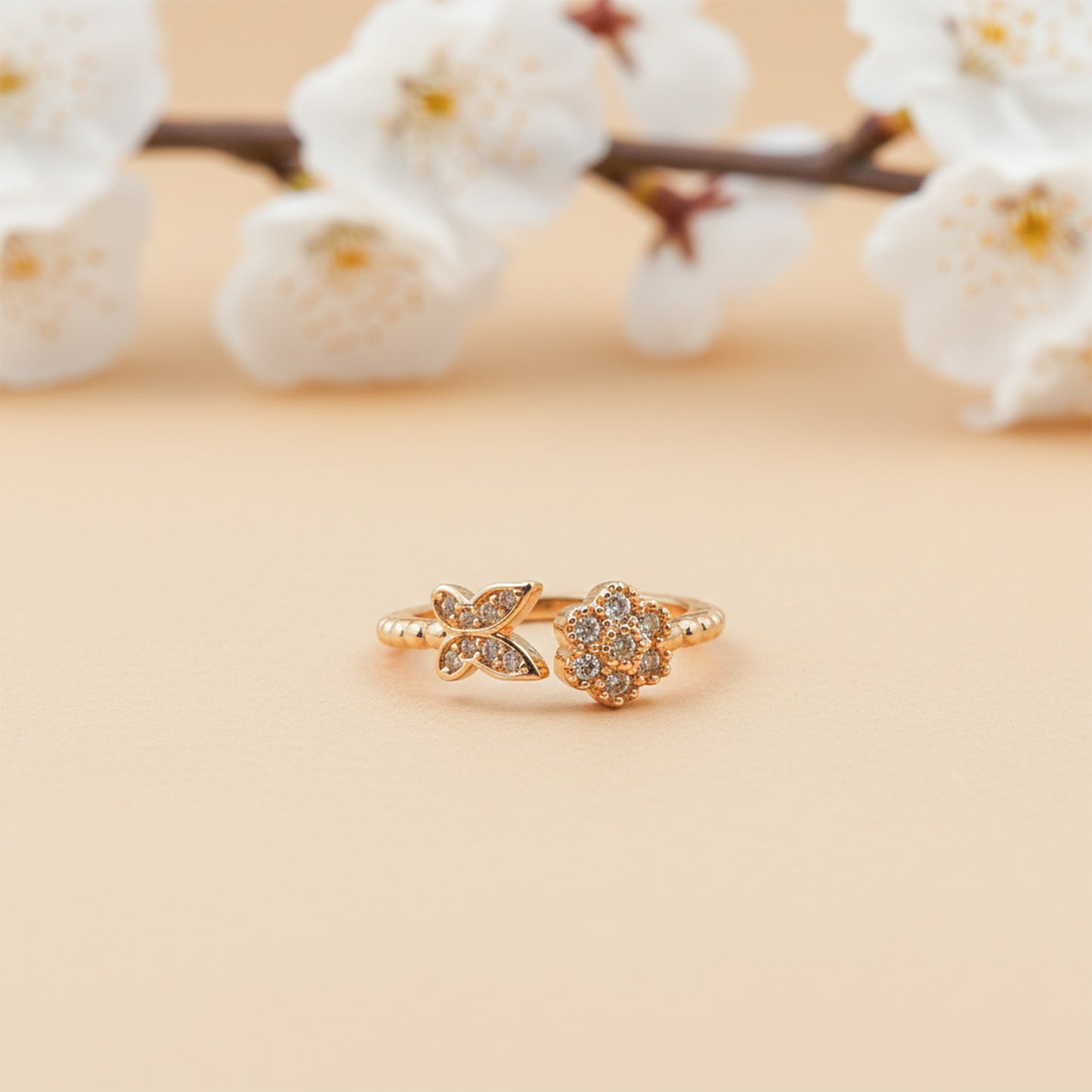 Butterfly Bloom Diamond Ring