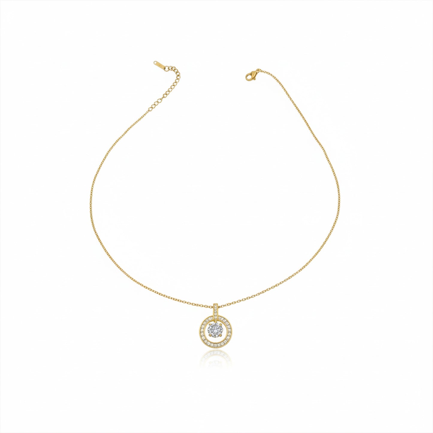 Eternal Halo Diamond Necklace