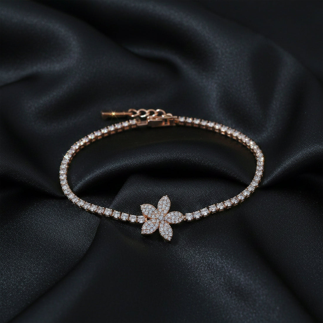 Flora Royale Diamond Tennis Bracelet”