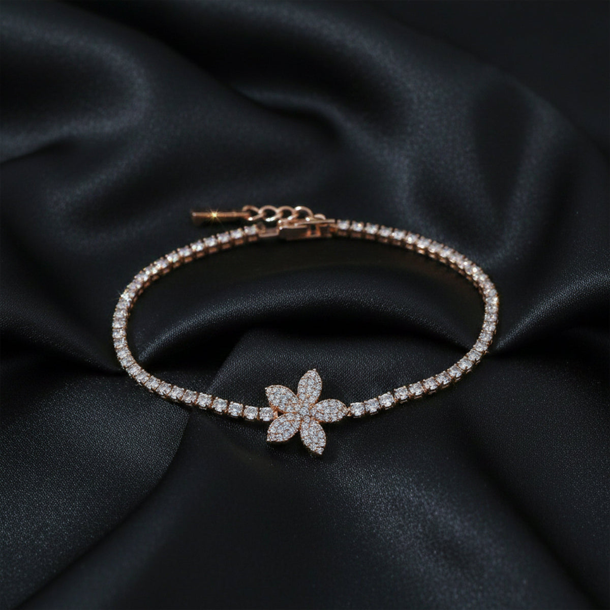 Flora Royale Diamond Tennis Bracelet