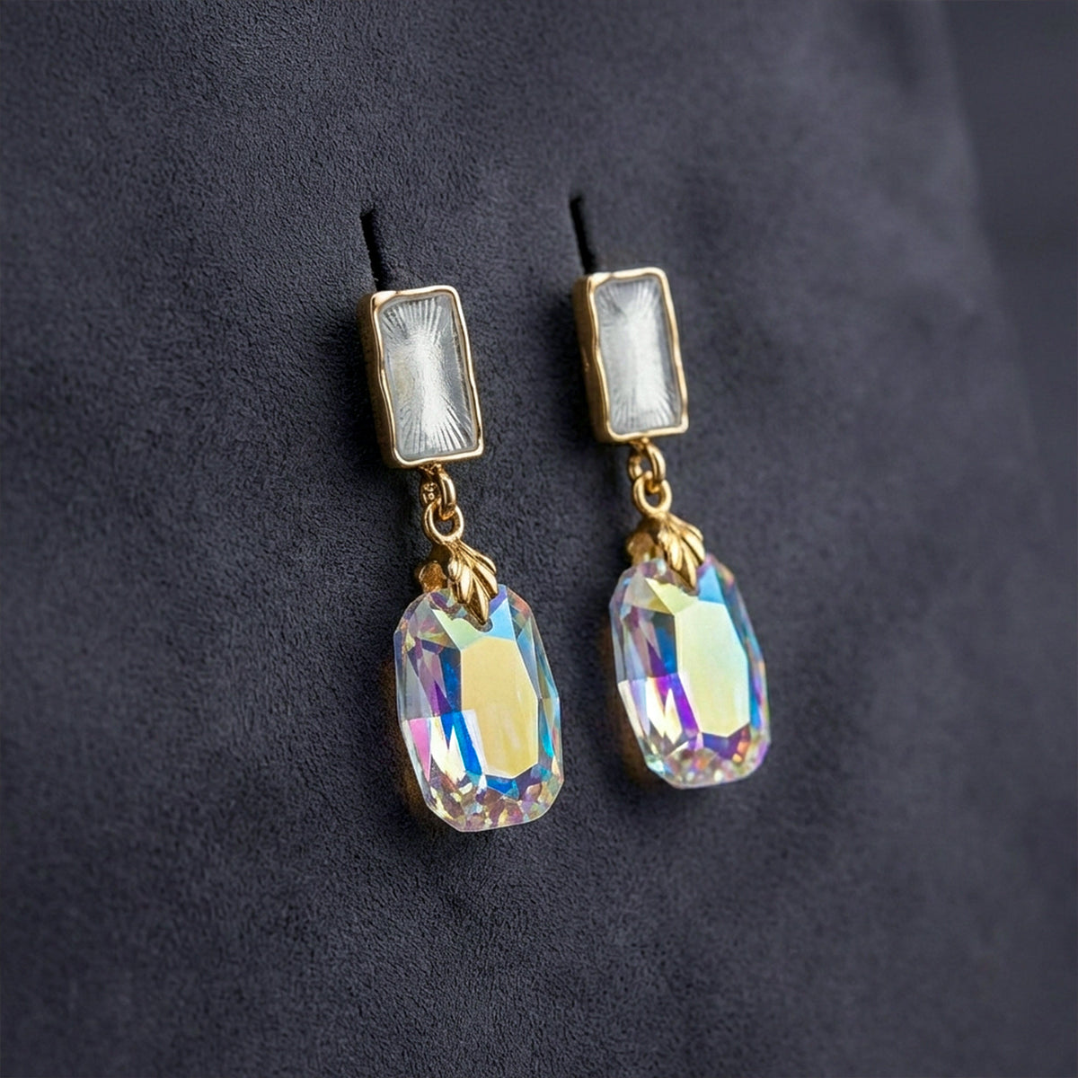 Iridesa Crystal Drop Earrings