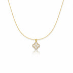Gold Clover Pendant Necklace
