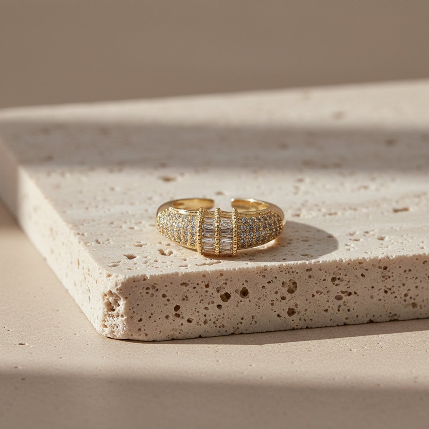 Imperial Baguette Luxe Zircon Ring