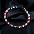 Crimson Royale Tennis Bracelet