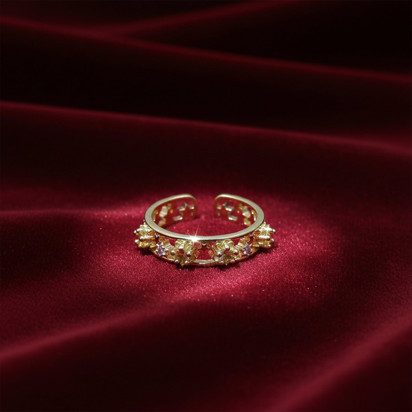 Aurora Sparkle Gold Ring