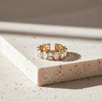 Opaline Luxe Zircon Adjustable Ring