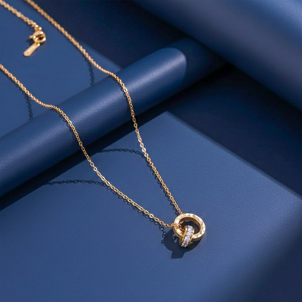Nandini Roman Letter Gold Necklace