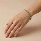 Multi-Color Gemstone Tennis Bracelet