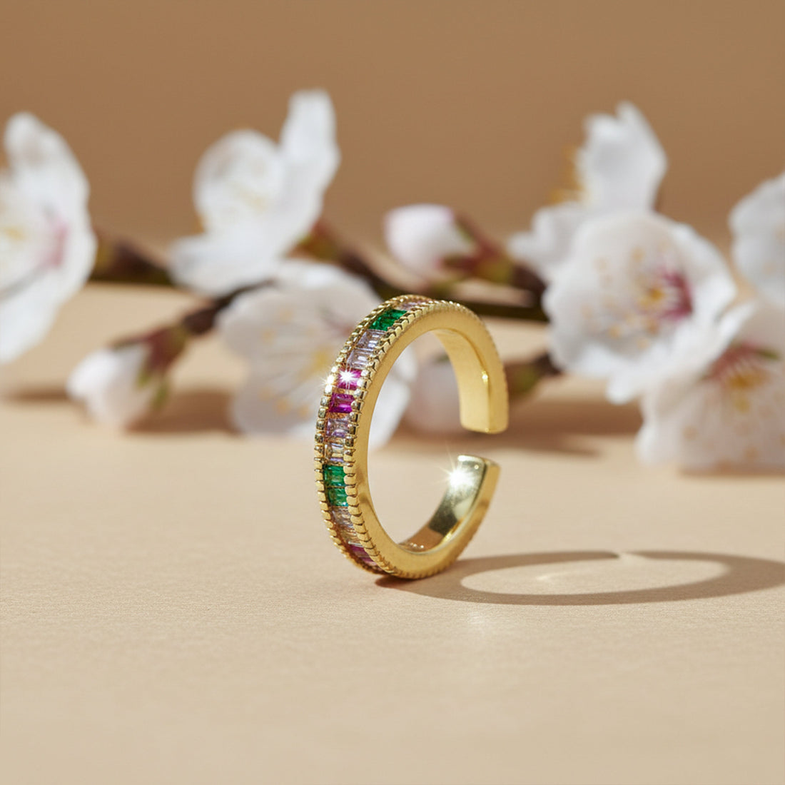 Luxe Prism Crystal Ring