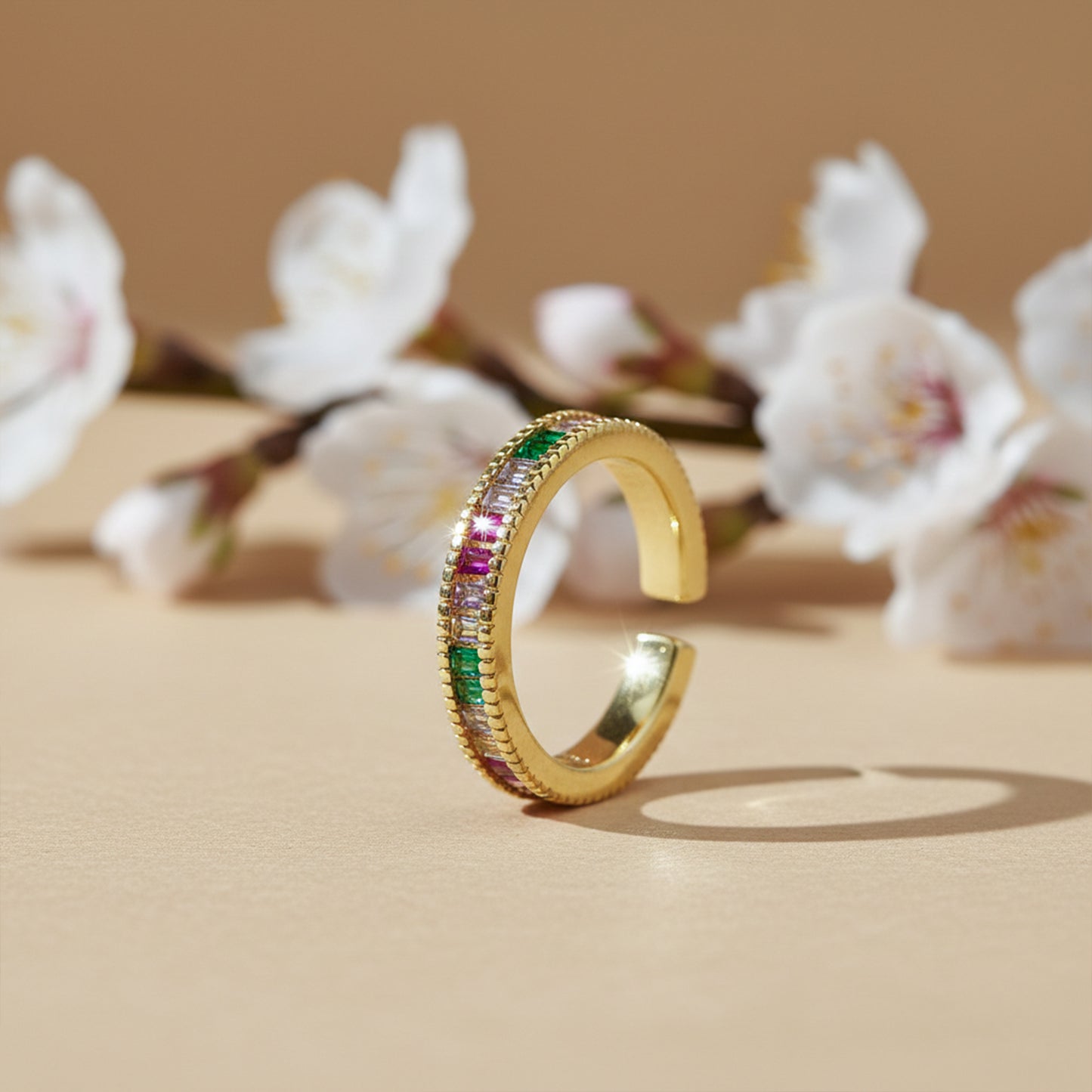 Luxe Prism Crystal Ring