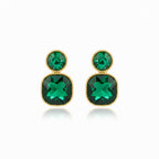 Green Gemstone Earrings