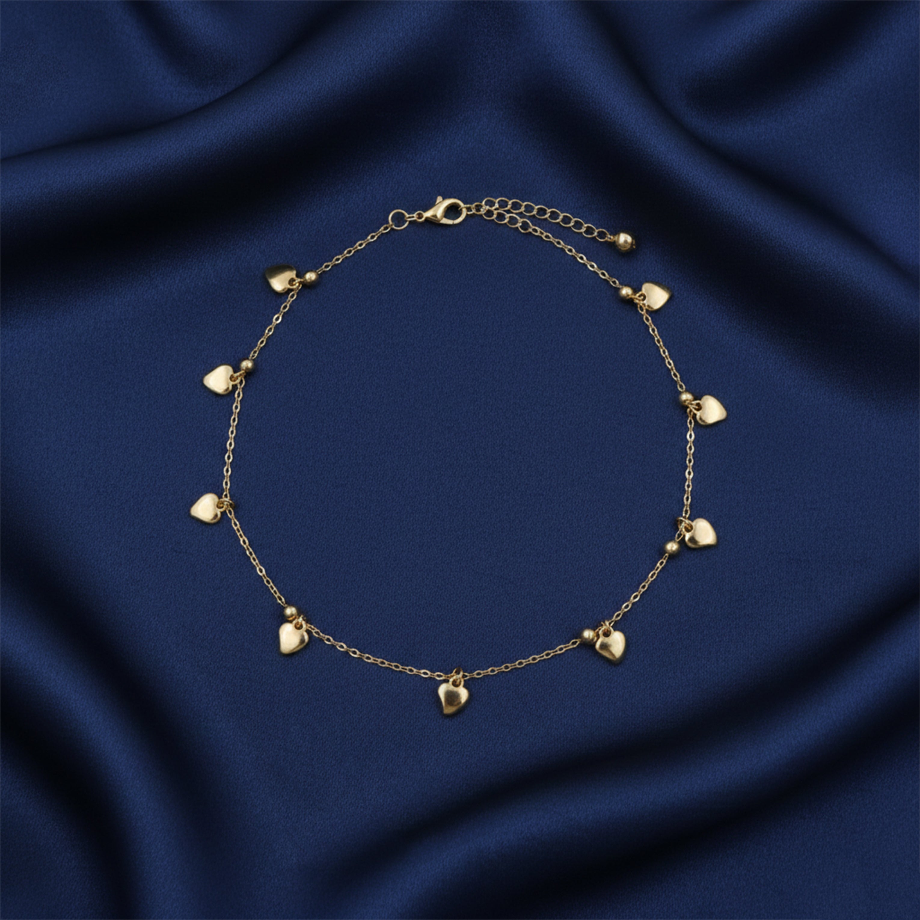 Amora Luxe Heart Charm Anklet