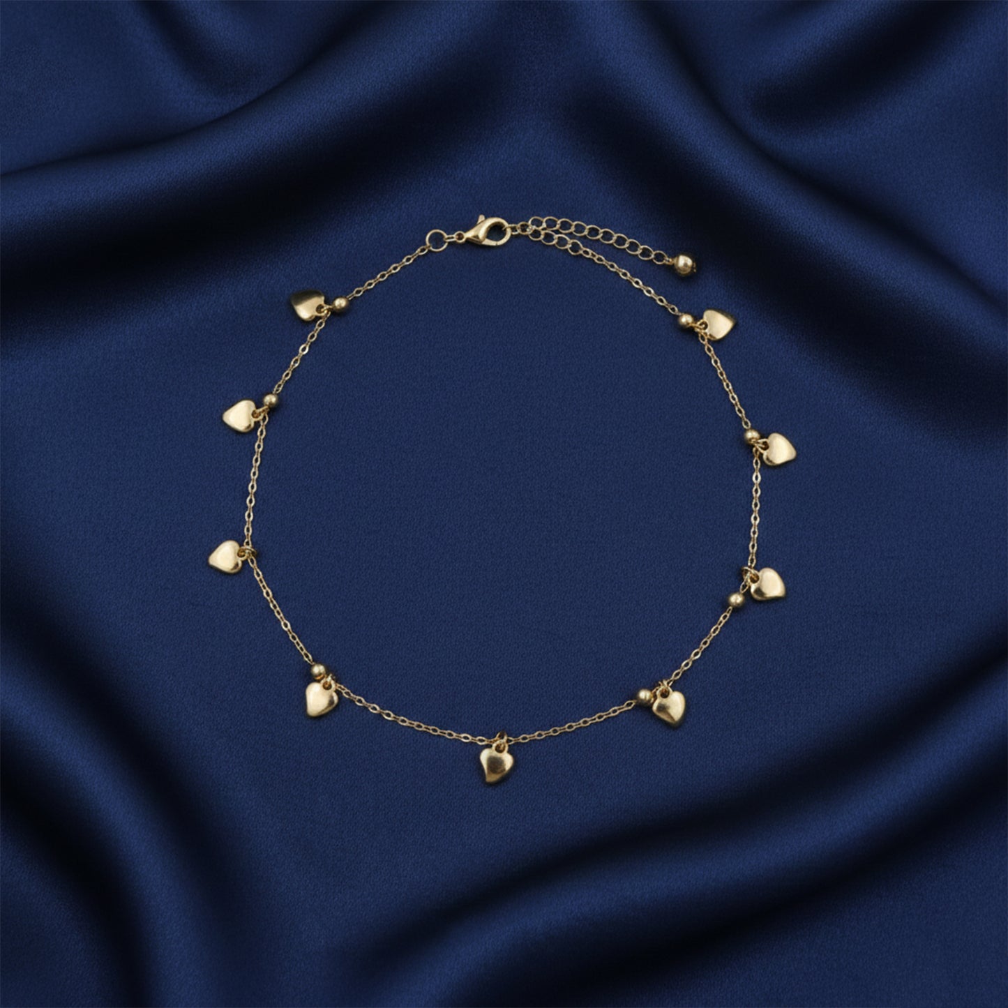 Amora Luxe Heart Charm Anklet