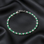 Crown Diamond Tennis Bracelet