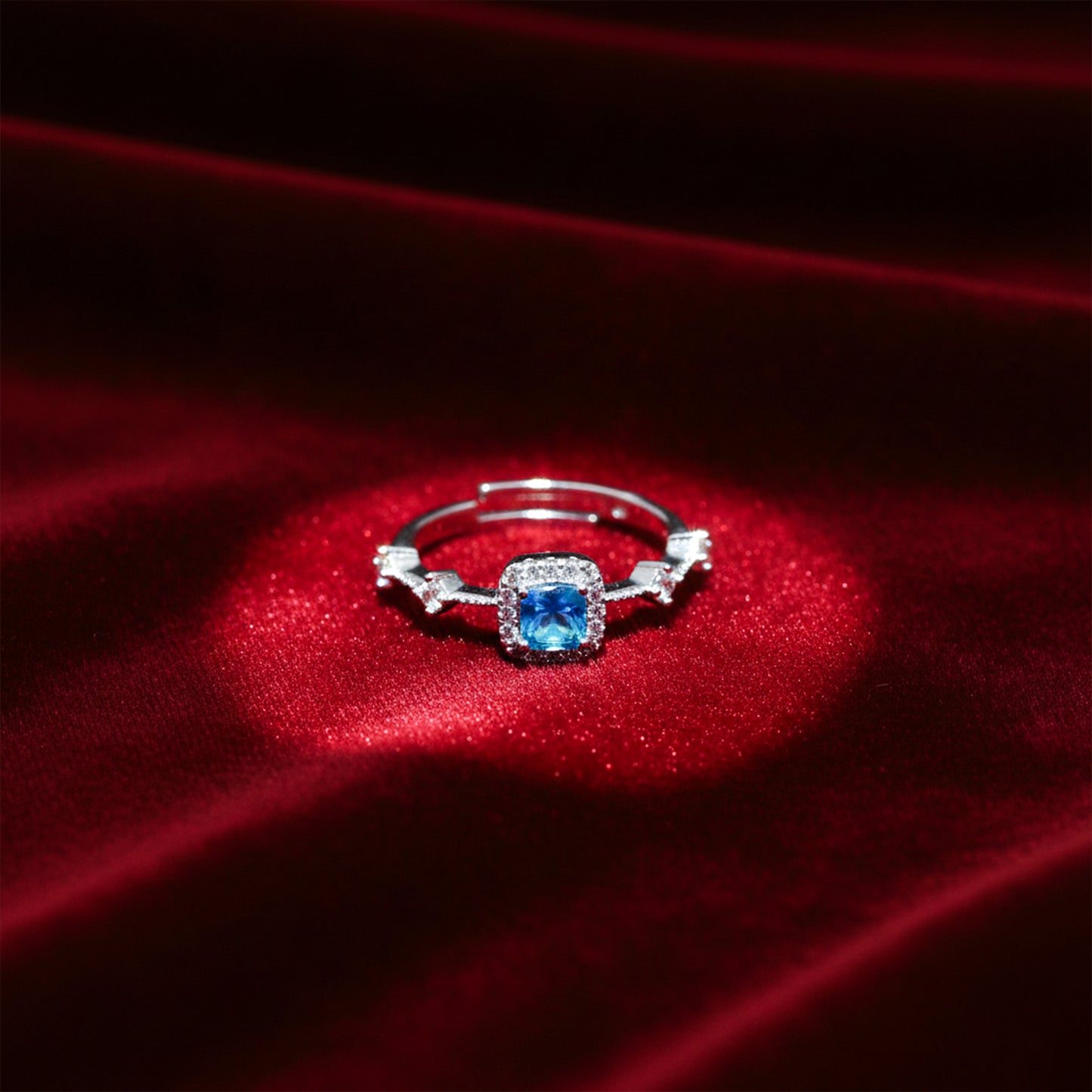 Ocean Sapphire Diamond Ring