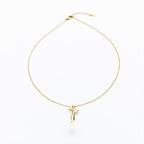 Elegant Gold Ribbon Bow Necklace