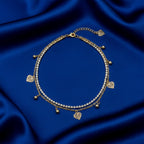 Elite Sparkling Heart Anklet