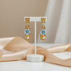 Sky Bloom Pearl Earrings
