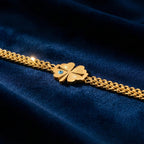 Elite Gold Nazar Clover Bracelet