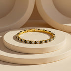 Black & Gold Imperial Tennis Bracelet