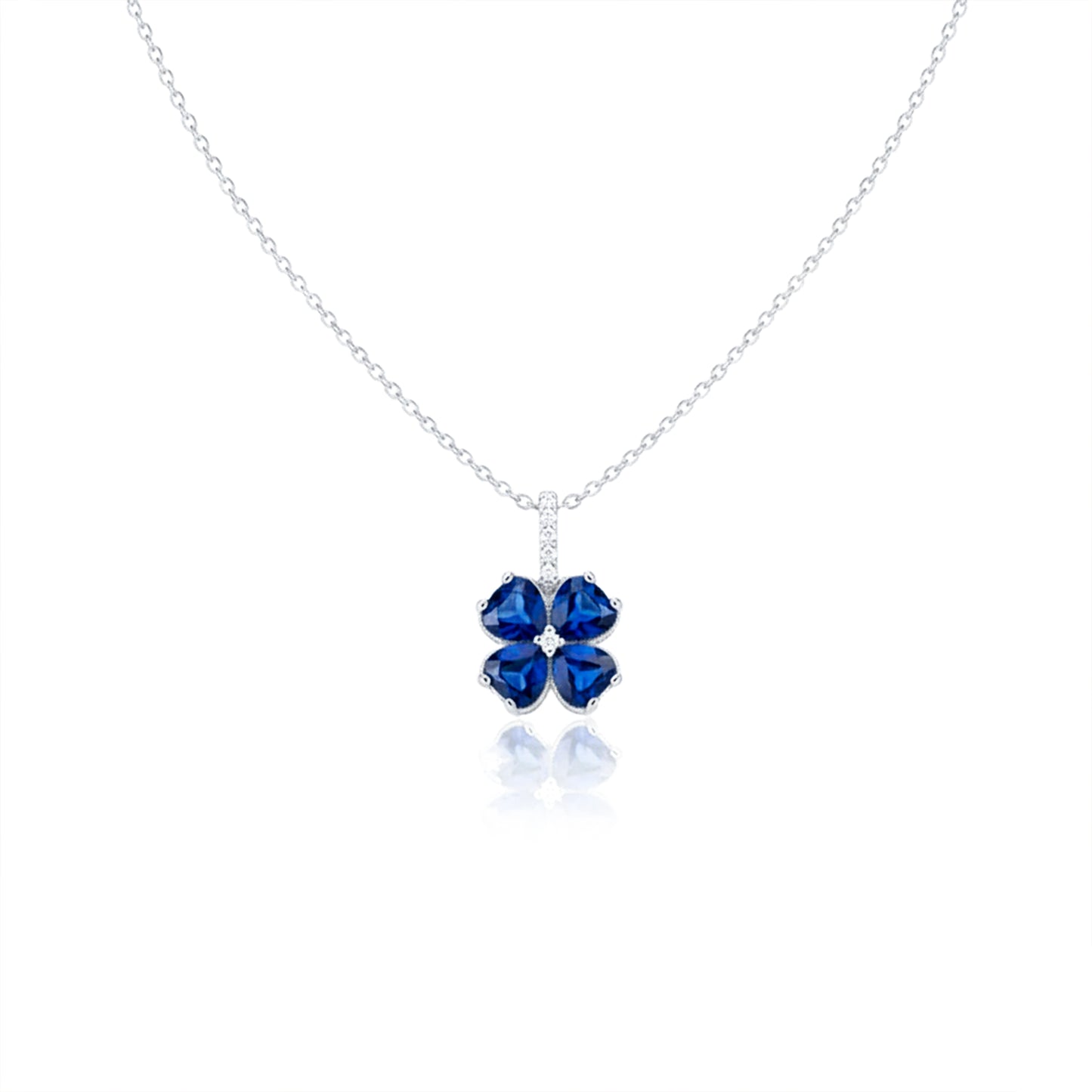 Aurielle Sapphire Bloom Necklace