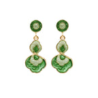 Opaline Green Luxe Earrings