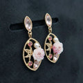 Pink Pearl Elegance Drops Earrings