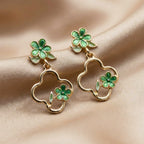 Green Blossom Luxe Earrings