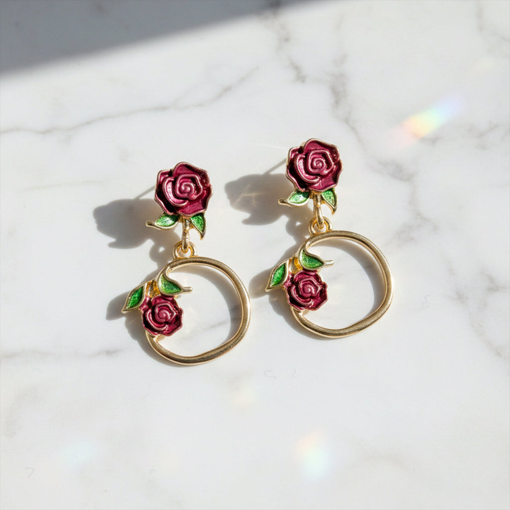 Rose Loop Luxe Earrings