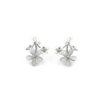 Ivory Blossom Crystal Luxe Stud Earrings