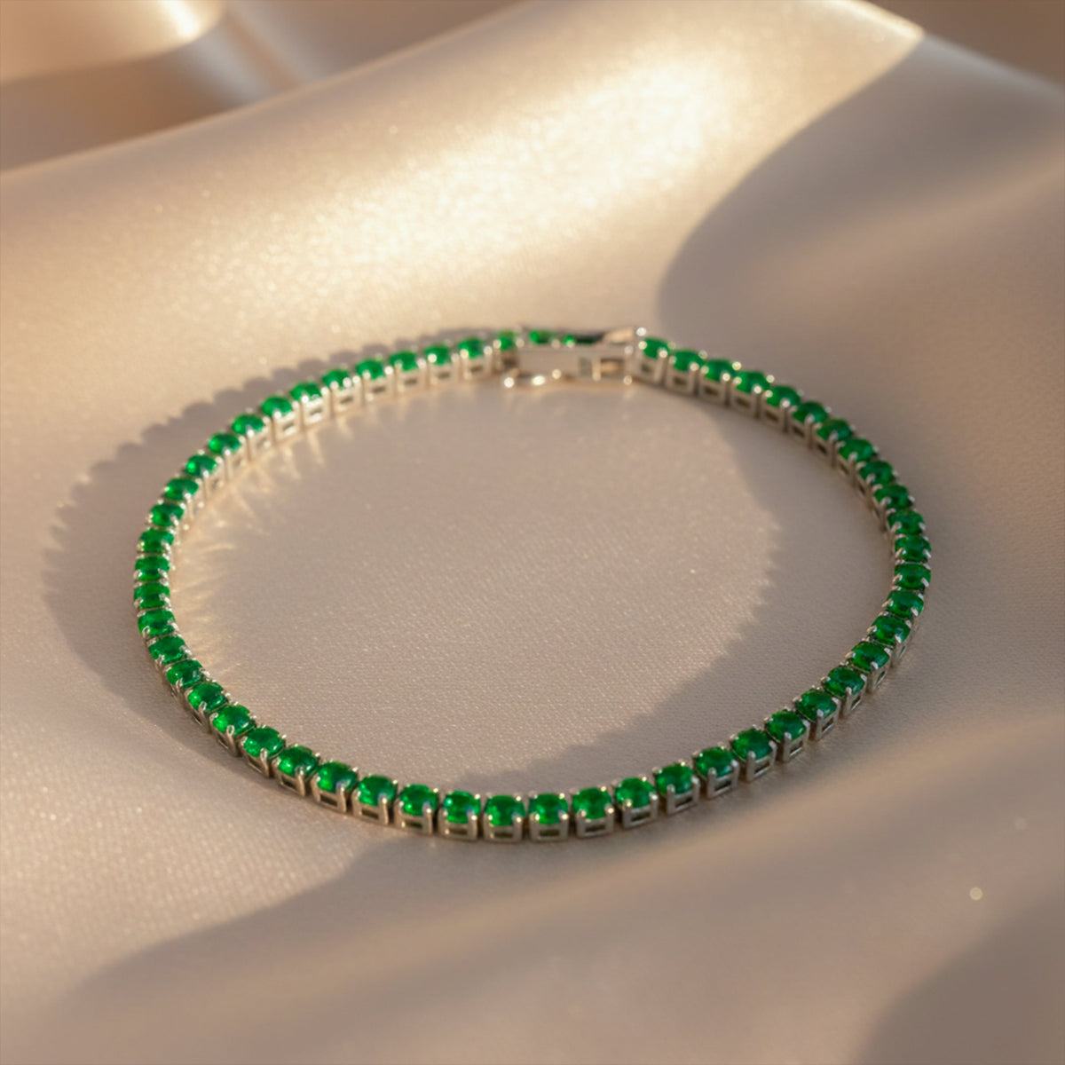 Azure Sapphire Tennis Bracelet