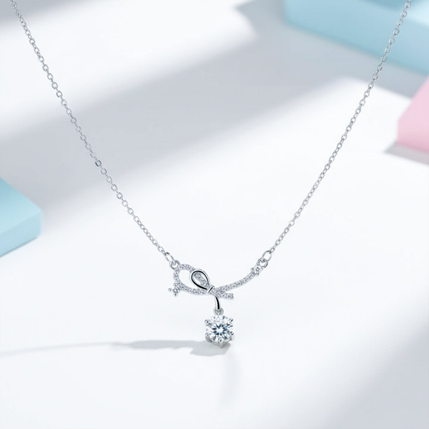 Eterna Infinity Diamond Drop Necklace
