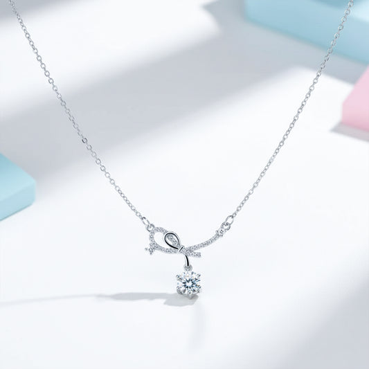 Eterna Infinity Diamond Drop Necklace