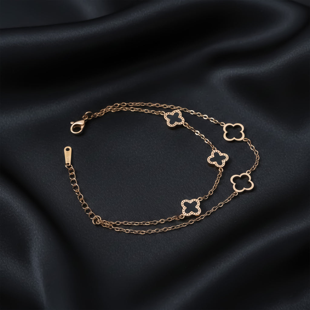 Luxe Clover Charm Bracelet