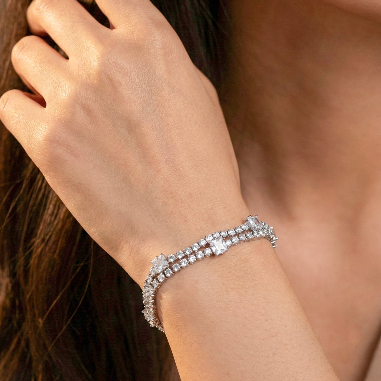 Royal Ice Diamond Tennis Bracelet