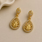 Kamal Leaf Earrings